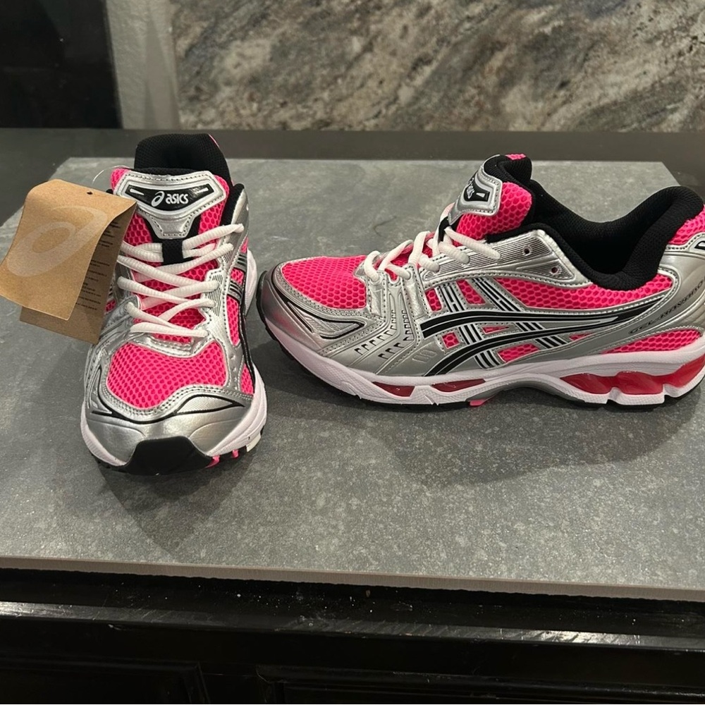 ASICS Dynamic Pink and Silver Sneakers